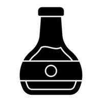 Trendy vector design of oil bottle