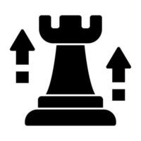 A perfect design icon of chess rook vector