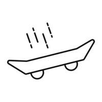 An icon design of skateboard vector