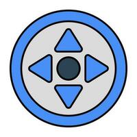 Editable design icon of control buttons vector
