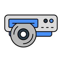 icono de diseño perfecto de cd rom vector