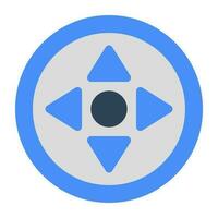 Editable design icon of control buttons vector