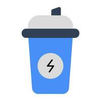 An editable design icon of energy drink vector