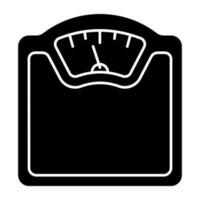 An icon design of weight scale vector