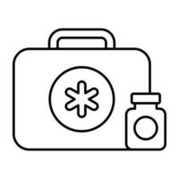 Vector design of first aid kit