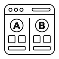 Vector design of comparison test,