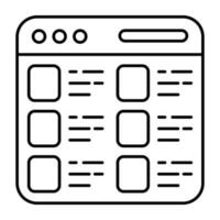 A premium download vector of web interface