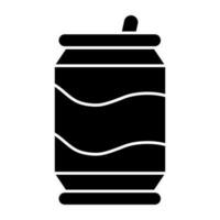 Unique design icon of tin pack vector