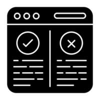 A perfect design icon of choose website vector