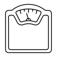 An icon design of weight scale vector