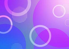 Bubble line purple circle abstract dynamic presentation background vector