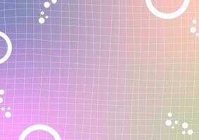 Net grid pattern drawing colorful gradient circle cover background vector