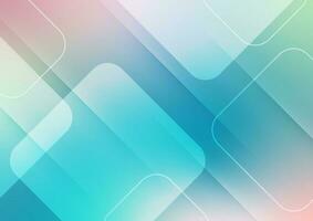 Modern style blue square pattern presentation dynamic background vector