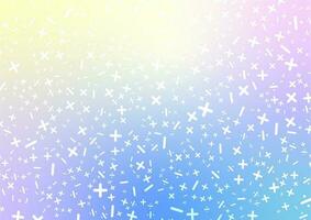 Random mathematical symbol gradient pastel pattern background vector