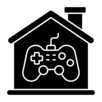 moderno diseño icono de juego casa vector