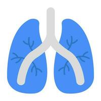 icono de descarga premium de pulmones vector