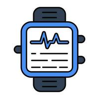 Modern design icon of fitness tracker vector