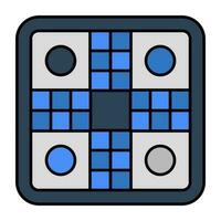 A flat design, icon of board game vector