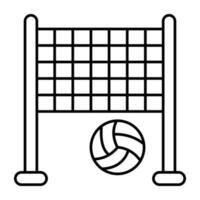 Premium download icon of volleyball game vector