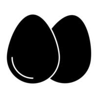 Eggs icon, editable vector