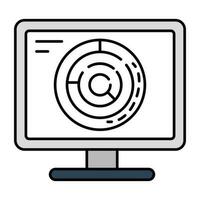 Trendy design icon of labyrinth vector