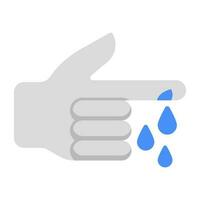 Perfect design icon of finger cut vector