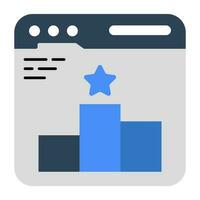 A unique design icon of web ranking vector