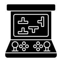 Arcade machine icon, editable vector