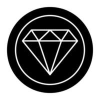 Trendy design icon of diamond vector