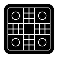 A solid design, icon of board game vector