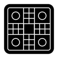 A solid design, icon of board game vector