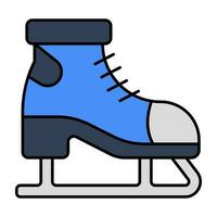 Vector design of ice skate