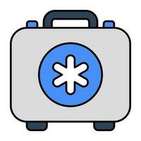 Vector design of first aid kit