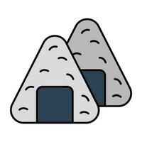 Premium download icon of onigiri vector