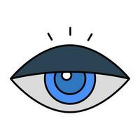 un icono de diseño de ojo vector