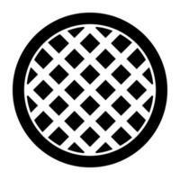 An editable design icon of waffle vector