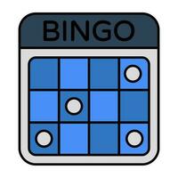 Perfecto diseño icono de bingo juego vector