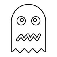 Creative design icon of ghost game vector