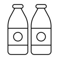 un icono diseño de Leche botellas vector