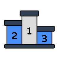 tabla de clasificación de posición, icono de la tabla de clasificación vector