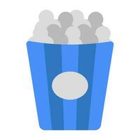 An icon design of popcorn bucket vector