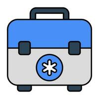 Vector design of first aid kit