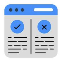 A perfect design icon of choose website vector