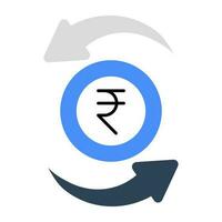 conceptual diseño icono de moneda intercambiar vector