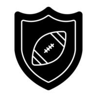 icono de descarga premium de seguridad de rugby vector