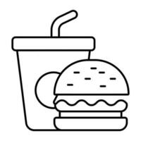Modern design icon of fast food vector