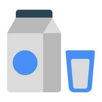 A unique design icon of milk pack vector
