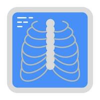 Unique design icon of ribs cage vector