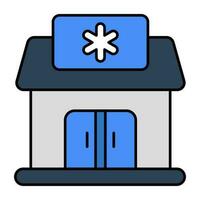 Modern design icon of clinic vector