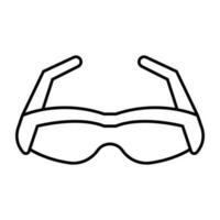 icono de descarga premium de gafas vector